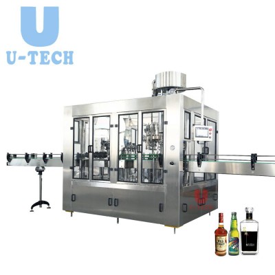 Automatic Plc Controlled Wine/alcohol/spirit Soft Drinks Beverage Water Liquid Glass Bottle Filling Machines Price